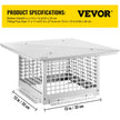 Vevor Chimney Cap Flue Caps 13