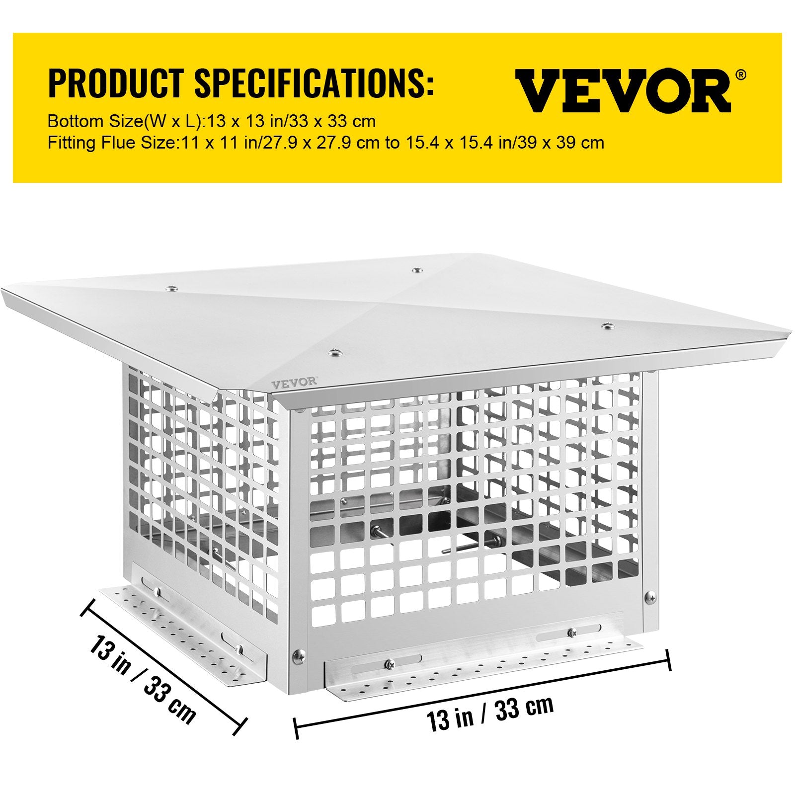 Vevor Chimney Cap Flue Caps 13