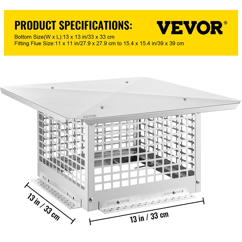 Vevor Chimney Cap Flue Caps 13