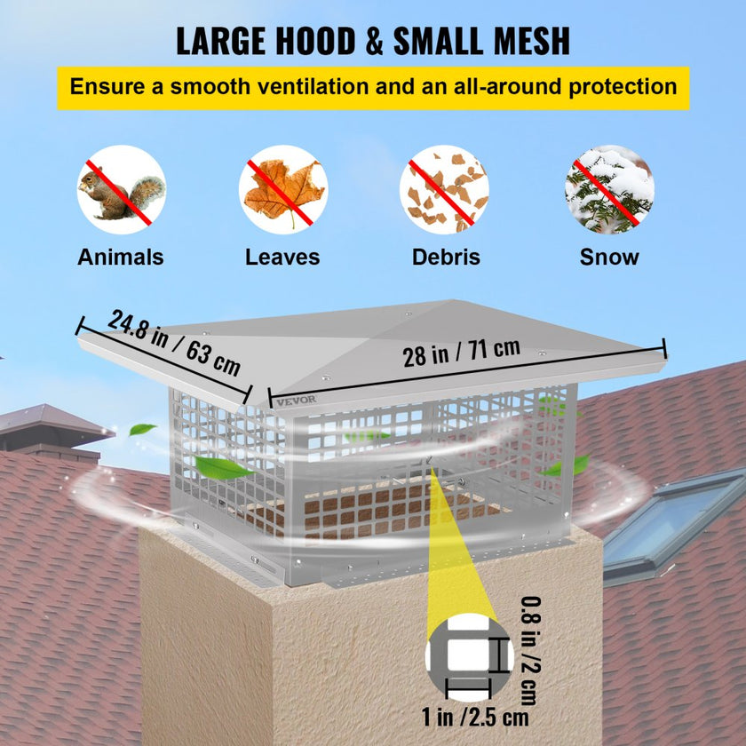 VEVOR Chimney Cap, 17