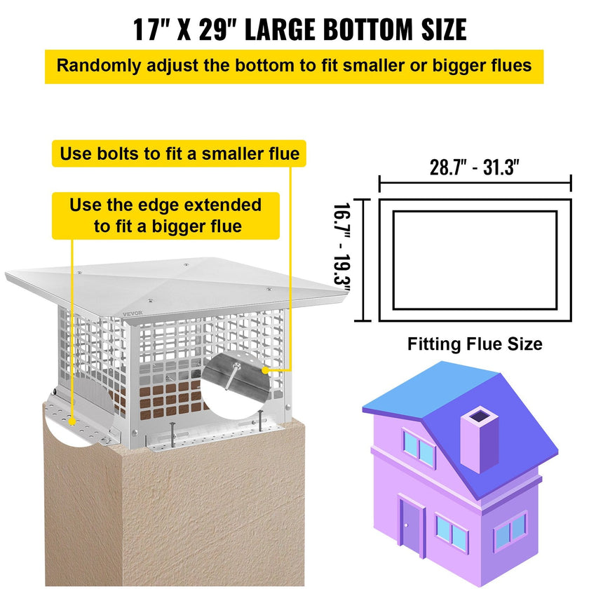 VEVOR Chimney Cap, 17