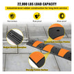 VEVOR Rubber Speed Bump, 1 Pack 2 Channel Speed Bump Hump, 72