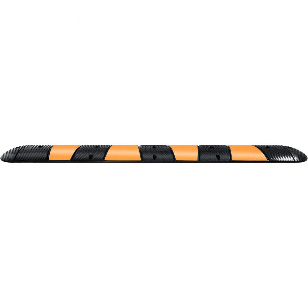 VEVOR Rubber Speed Bump, 1 Pack 2 Channel Speed Bump Hump, 72