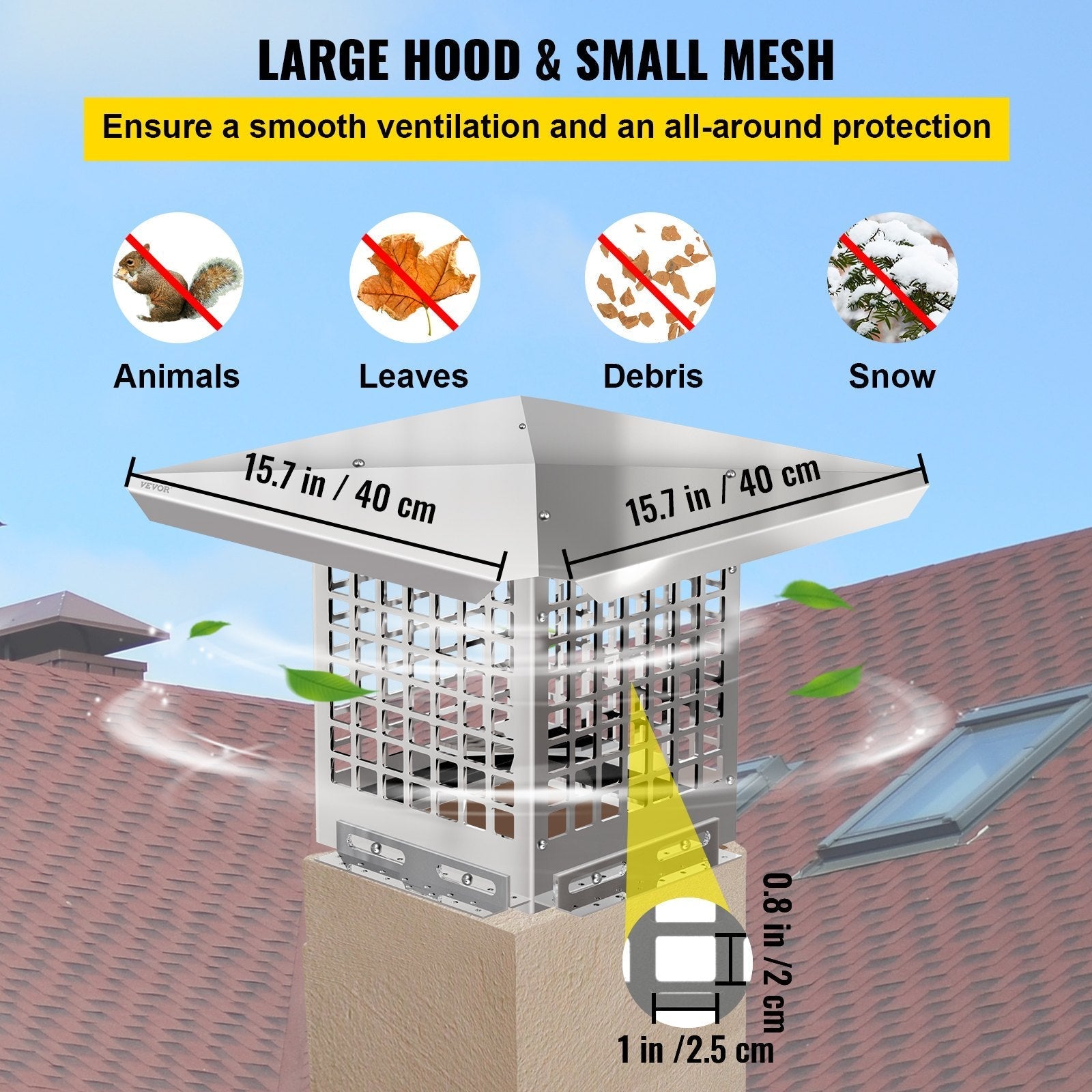 VEVOR Chimney Cap, 8