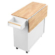 VEVOR Kitchen Island Cart with Solid Wood Top, 35.4