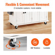 VEVOR Kitchen Island Cart with Solid Wood Top, 35.4