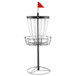 VEVOR Disc Golf Basket, 24-Chains Portable Disc Golf Target Hole, Heavy Duty Steel Practice Disc Golf Target, Indoor & Outdoor Disc Golf Course Basket, Disc Golf Basket Stand Equipment, Black