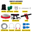 VEVOR Zip line Kits for Backyard 160FT, Zip Lines for Kid and Adult, Included Swing Seat, Zip Lines Brake, and Steel Trolley, Outdoor Playground Equipment