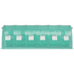 VEVOR Walk-in Tunnel Greenhouse, 20 x 10 x 7 ft Portable Plant Hot House w/ Galvanized Steel Hoops, 3 Top Beams, 4 Diagonal Poles, 2 Zippered Doors & 12 Roll-up Windows, Green