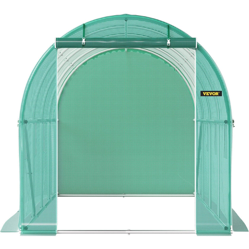 VEVOR Walk-in Tunnel Greenhouse Galvanized Frame & Waterproof Cover 15x7x7 ft