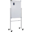 VEVOR Mobile Magnetic Whiteboard, 36 x 24 Inch, Double Sided, 360 Degree Reversible Rolling Dry Erase Board, Height Adjustable with Aluminum Frame and Lockable Swivel Wheels, for Office School Home