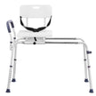 VEVOR Sliding Tub Transfer Bench Shower Chair & Cut-Out Seat Reversible Backrest