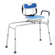 VEVOR Sliding Tub Transfer Bench Shower Chair with 360 Degree Swivel Seat 400LBS