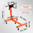 VEVOR Engine Stand, 1500LBS Rotating Engine Stand with 360 Degree Adjustable Head, Folding Steel Engine Block Stand, 5-Caster, 4 Adjustable Arms, for Vehicle Maintenance
