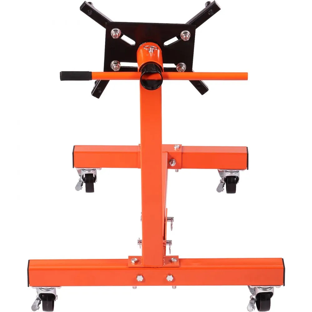 VEVOR Engine Stand, 1500LBS Rotating Engine Stand with 360 Degree Adjustable Head, Folding Steel Engine Block Stand, 5-Caster, 4 Adjustable Arms, for Vehicle Maintenance