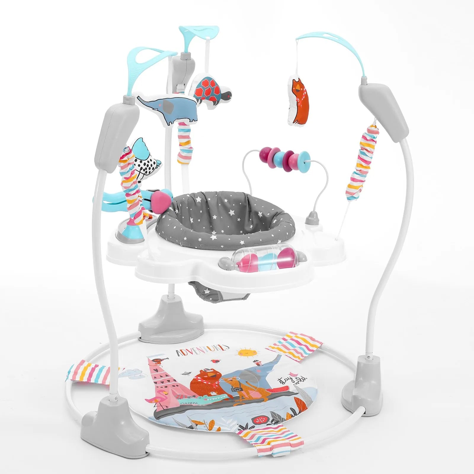 VEVOR Baby Bouncer Activity Center Baby Jumper Jumperoo with Toys Music Lights