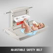 VEVOR Horizontal Baby Changing Table Wall-mounted Baby Diaper Changing Station Vertical Fold Down Baby Changing Table