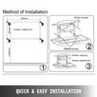 VEVOR Horizontal Baby Changing Table Wall-mounted Baby Diaper Changing Station Vertical Fold Down Baby Changing Table