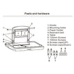 VEVOR Horizontal Baby Changing Table Wall-mounted Baby Diaper Changing Station Vertical Fold Down Baby Changing Table