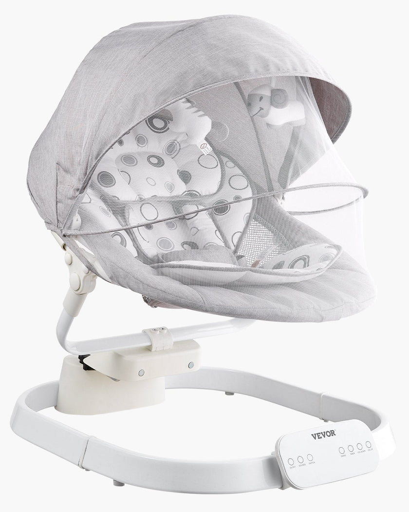 VEVOR Baby Swing for Infants 3 Speeds 3 Seat Positions Remote Control Bluetooth