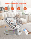 VEVOR Baby Swing for Infants 5 Speeds Remote Control Bluetooth Lullabies Cushion