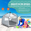 VEVOR Baby Playpen with Canopy, 59.8