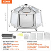 VEVOR Baby Playpen with Canopy, 59.8