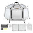 VEVOR Baby Playpen with Canopy, 59.8
