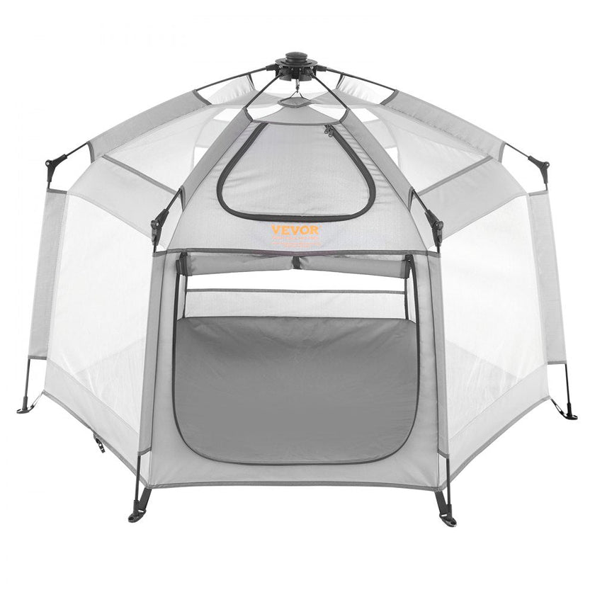 VEVOR Baby Playpen with Canopy, 59.8