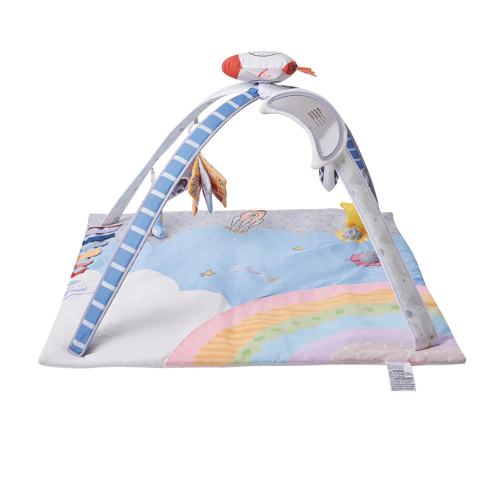 VEVOR Baby Play Gym Mat Tummy Time Activity Mat with 6 Sensory Toy 35.0