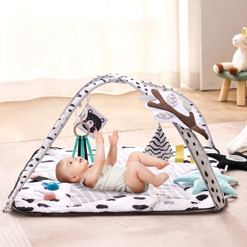 VEVOR Baby Play Gym Mat Tummy Time Activity Mat with 6 Sensory Toy 34.4