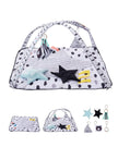 VEVOR Baby Play Gym Mat Tummy Time Activity Mat with 6 Sensory Toy 34.4