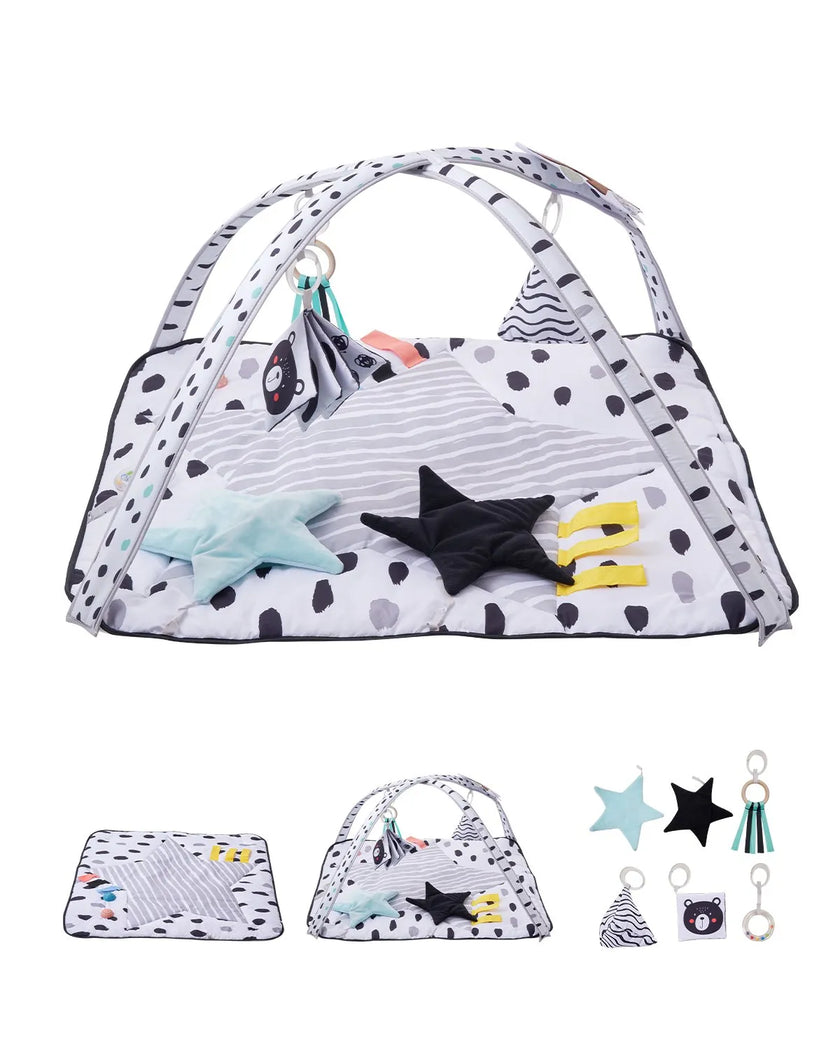 VEVOR Baby Play Gym Mat Tummy Time Activity Mat with 6 Sensory Toy 34.4