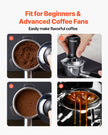 VEVOR 58mm Espresso Tamper Stainless Steel Coffee Tamper with Spring