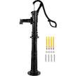 VEVOR Hand Water Pump w/ Stand, 15.7 x 9.4 x 53.1 inch Pitcher Pump & 26 inch Pump Stand w/ Pre-set 1/2