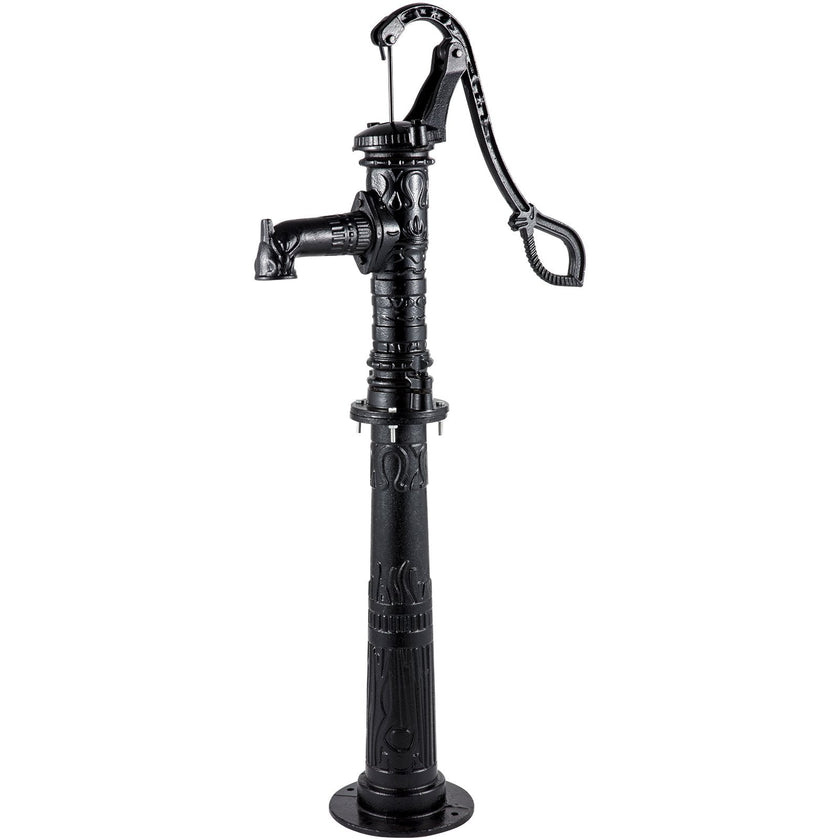 VEVOR Hand Water Pump w/ Stand, 15.7 x 9.4 x 53.1 inch Pitcher Pump & 26 inch Pump Stand w/ Pre-set 1/2