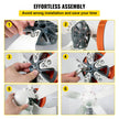 VEVOR Wind Turbine Generator, 12V/AC Wind Turbine Kit, 500W Wind Power Generator With MPPT Controller 5 Blades Auto Adjust Windward Direction Suitable for Terrace, Marine, Motor Home, Chalet, Boat