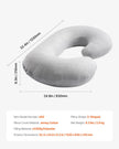 VEVOR Pregnancy Pillow C-Shaped Full Body Maternity Pillow Soft and Breathable