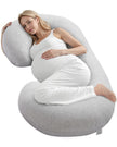 VEVOR Pregnancy Pillow C-Shaped Full Body Maternity Pillow Soft and Breathable