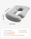 VEVOR Pregnancy Pillow G-Shaped Full Body Maternity Pillow Soft and Breathable