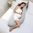 VEVOR Pregnancy Pillows L-Shaped Pregnant Maternity Pillow Soft & Breathable