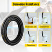 VEVOR Hydraulic Hose 1/4 inch x 100 ft, Coiled Hydraulic Hose 5800 PSI, Rubber Hydraulic Hose with 2 High-Tensile Steel Wire Braid, Bulk Hydraulic Hose -20? to 140?, Hydraulic Oil Flexible Hose
