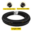 VEVOR Hydraulic Hose 1/4 inch x 100 ft, Coiled Hydraulic Hose 5800 PSI, Rubber Hydraulic Hose with 2 High-Tensile Steel Wire Braid, Bulk Hydraulic Hose -20? to 140?, Hydraulic Oil Flexible Hose