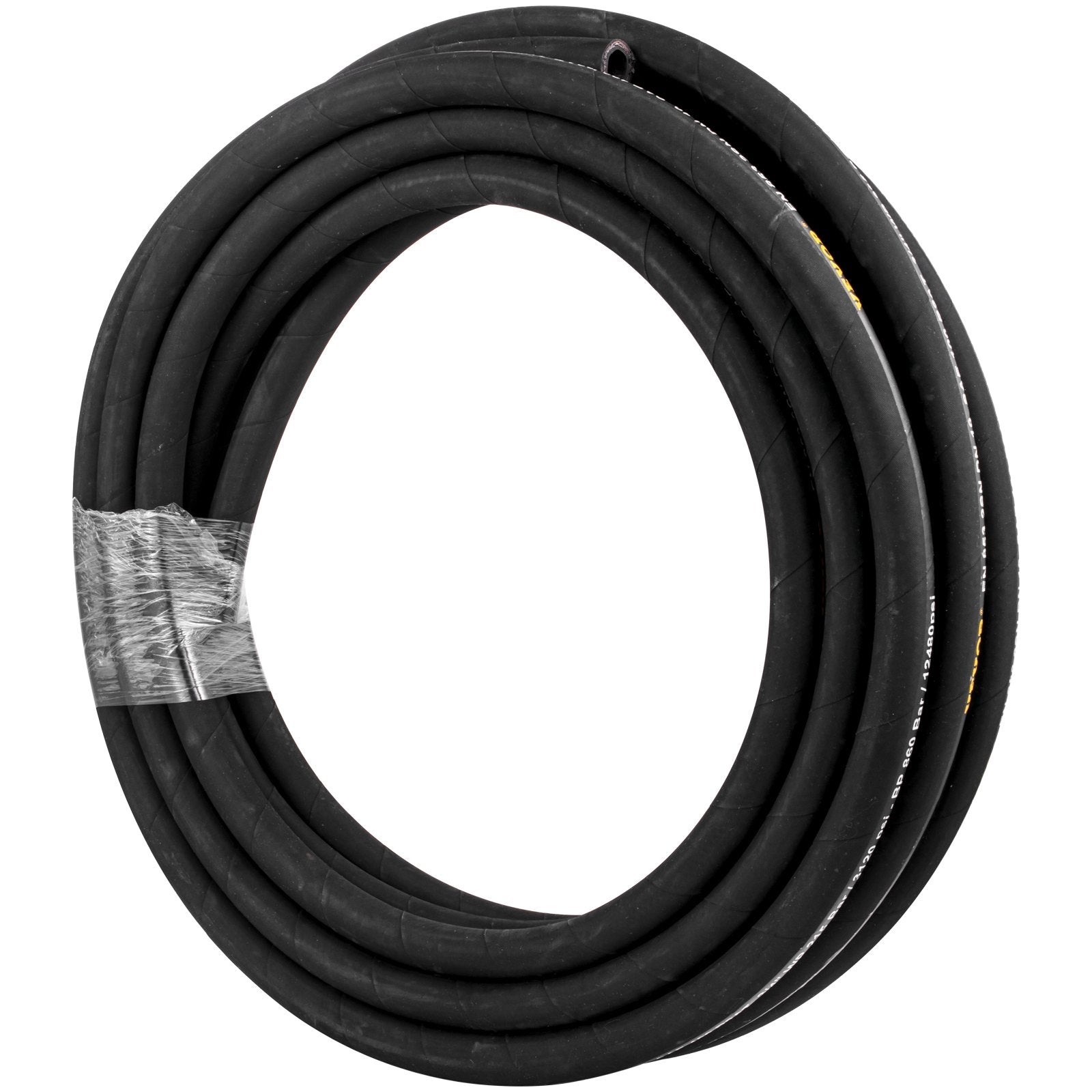 VEVOR Hydraulic Hose, Coiled Hydraulic Hose 50 ft, Bulk Hydraulic Hose 3120 PSI