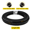 VEVOR Hydraulic Hose, Coiled Hydraulic Hose 50 ft, Bulk Hydraulic Hose 3120 PSI