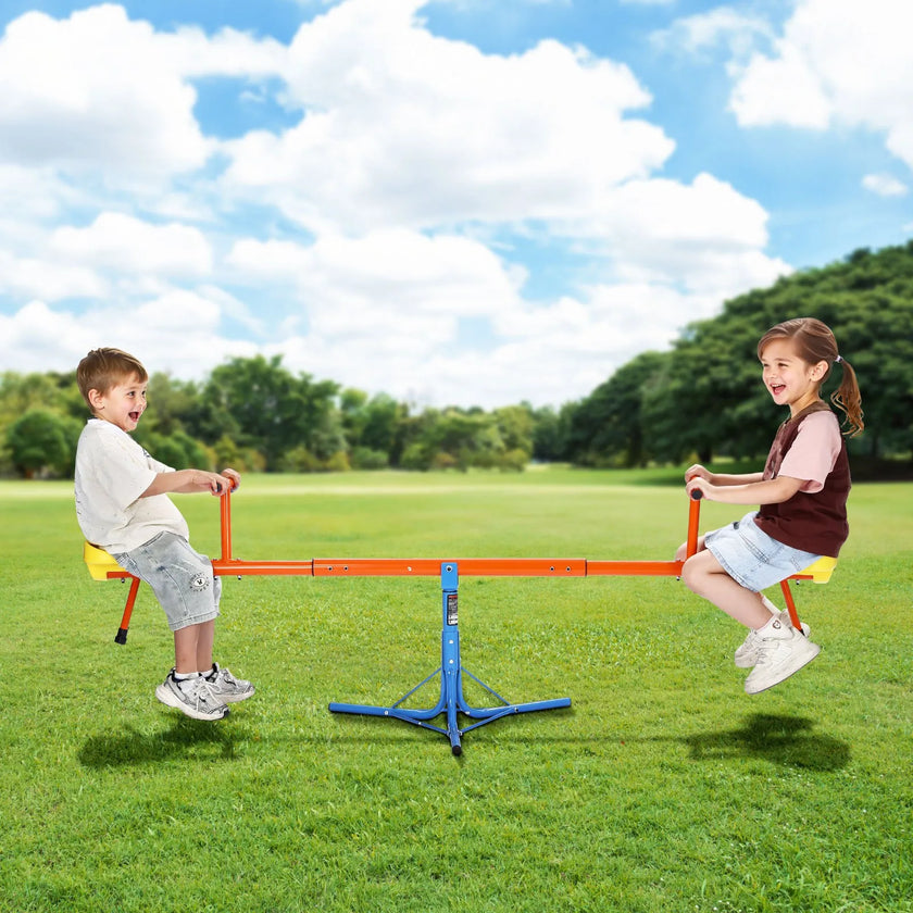 VEVOR Kids Seesaw 100 lbs Capacity 360 Degrees Rotating Teeter Totter Aged 3+