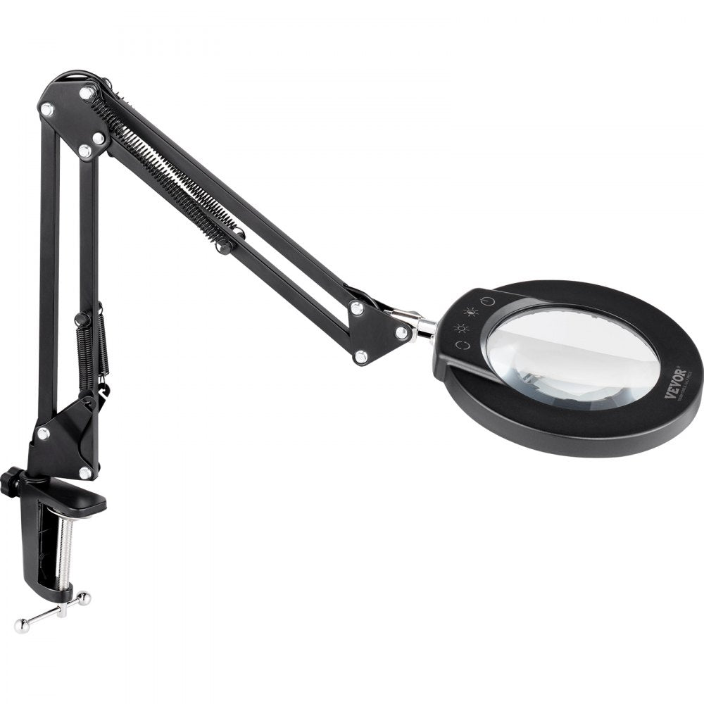 VEVOR 5X Floor Magnifying Glass with Light and Stand LED 5 Color Modes 3-in-1