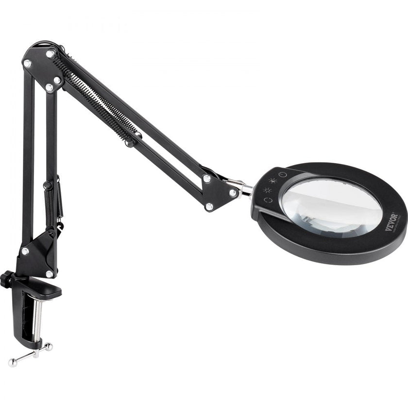 VEVOR 5X Floor Magnifying Glass with Light and Stand LED 5 Color Modes 3-in-1