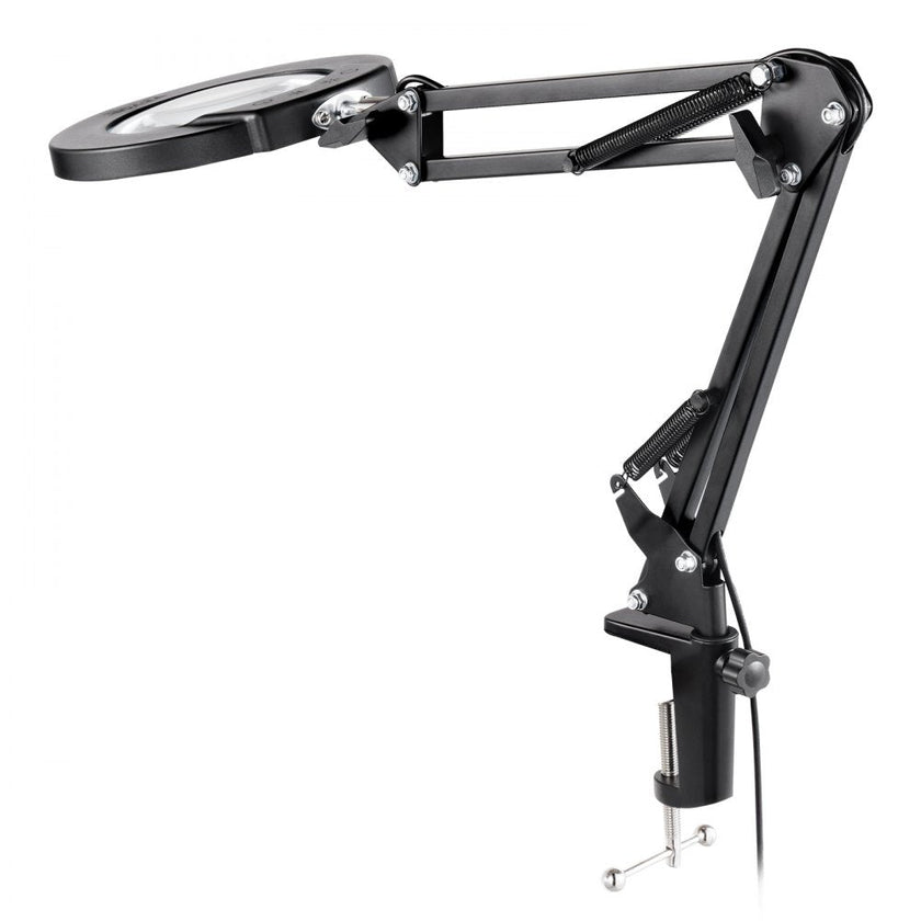 VEVOR 5X Floor Magnifying Glass with Light and Stand LED 5 Color Modes 3-in-1