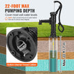 VEVOR Antique Well Hand Pitcher Pump, 22 ft Maximum Lift, Cast Iron Manual Hand Water Pump with Ergonomic Handle G1-5/8